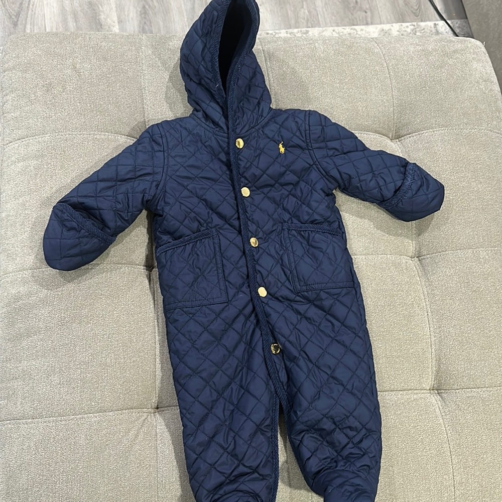 Cute Ralph Lauren onesie coat 6 months